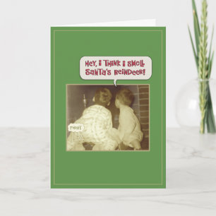 Cartes Pour Fêtes Annuelles Odeur de Noël amusante