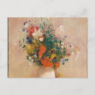 Cartes Pour Fêtes Annuelles Odilon Redon - Vase Des Fleurs