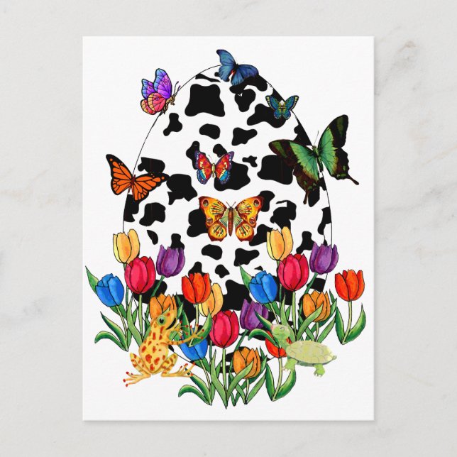 Cartes Pour Fêtes Annuelles Oeuf de Pâques (Devant)