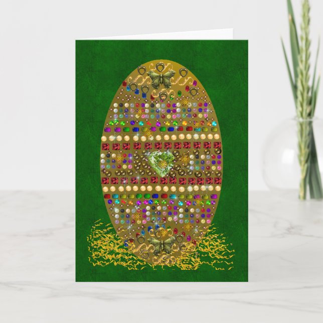 Cartes Pour Fêtes Annuelles Oeuf de Pâques (Devant)