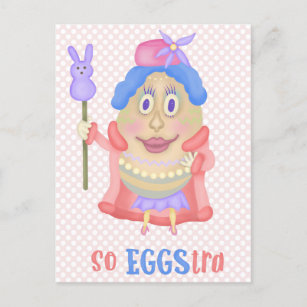 Cartes Pour Fêtes Annuelles Oeuf de Pâques amusant si Eggstra mignon printemps