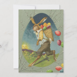 Cartes Pour Fêtes Annuelles OEuf de Pâques Couleur Soleil