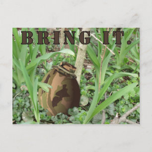 Cartes Pour Fêtes Annuelles Oeuf de pâques de camouflage. Apportez sur la