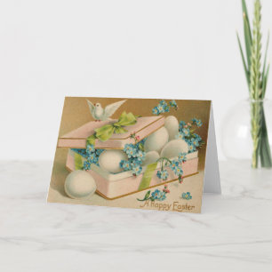 Cartes Pour Fêtes Annuelles OEuf de Pâques Oubliez-Moi Pas Don Dove