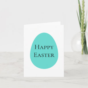 Cartes Pour Fêtes Annuelles Œuf de Pâques sarcelle