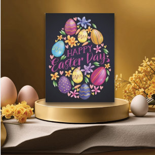 Cartes Pour Fêtes Annuelles Oeuf élégant Joyeux Jour de Pâques