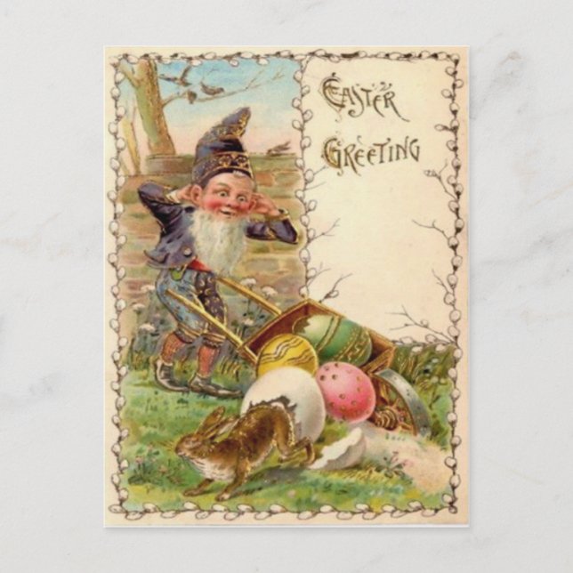 Cartes Pour Fêtes Annuelles OEuf Peint Couleur Boulet de Pâques (Devant)