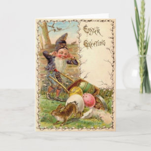 Cartes Pour Fêtes Annuelles OEuf Peint Couleur Boulet de Pâques