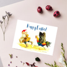 Oeuf Theif Vintage Funny Jenny Nyström Pâques