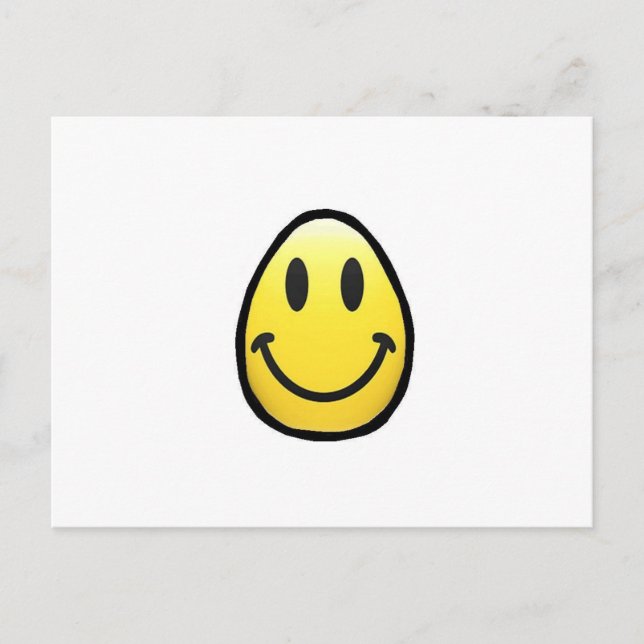 Cartes Pour Fêtes Annuelles Oeuf Visage (Devant)