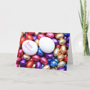 Cartes Pour Fêtes Annuelles oeufs au chocolat voeux pâques