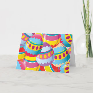 Cartes Pour Fêtes Annuelles Oeufs de Pâques colorés - Couleurs de Fiesta