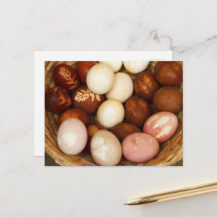 Cartes Pour Fêtes Annuelles Oeufs de Pâques colorés, Pâques Joyeuses, Fêtes