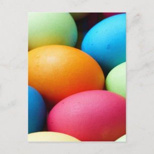 Cartes Pour Fêtes Annuelles Oeufs de Pâques colorés, teints, colorés