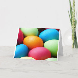 Cartes Pour Fêtes Annuelles Oeufs de Pâques colorés, teints, colorés