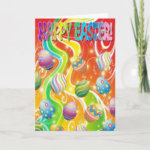 Cartes Pour Fêtes Annuelles Oeufs de Pâques Design ornemental