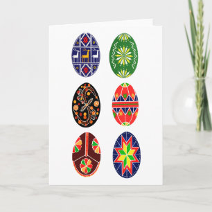 Cartes Pour Fêtes Annuelles Oeufs de pâques d'Ukrainien de Pysanky