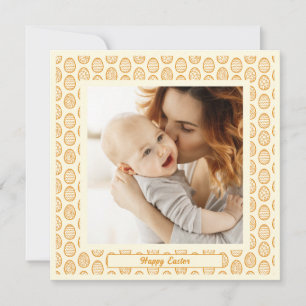 Cartes Pour Fêtes Annuelles Œufs de Pâques Élégants Joliment Pastel Chic
