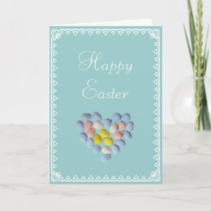 Cartes Pour Fêtes Annuelles Oeufs de Pâques et Coeur