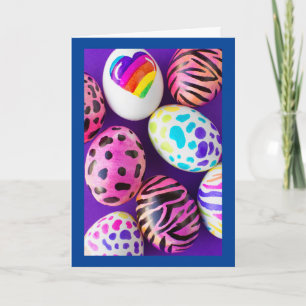 CARTES POUR FÊTES ANNUELLES ŒUFS DE PÂQUES ET "VOEUX DE JOYEUSES PÂQUES"