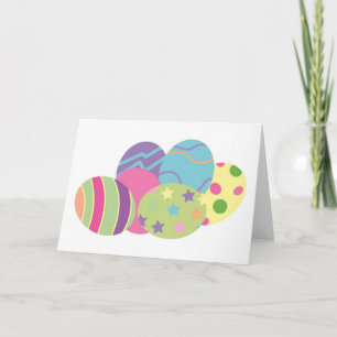 Cartes Pour Fêtes Annuelles OEufs de Pâques motifs