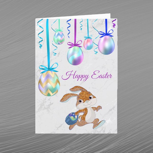 Cartes Pour Fêtes Annuelles Oeufs de Pâques Rabbit (Créateur téléchargé)