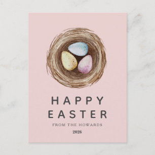 Cartes Pour Fêtes Annuelles Œufs de Pâques simples et modernes élégants Joye