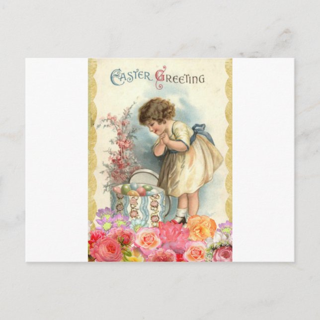 Cartes Pour Fêtes Annuelles oeufs de pâques victoriens (Devant)