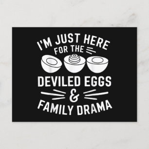 Cartes Pour Fêtes Annuelles Oeufs Dévastés Famille Drama Drôle Foie Drôle Merc