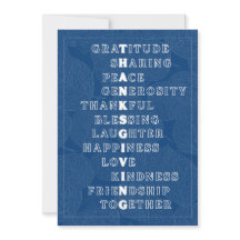 Œuvre d'art avec des mots de Thanksgiving en diver