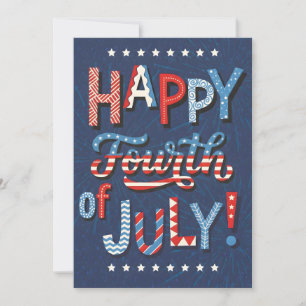 Cartes Pour Fêtes Annuelles Œuvre d'art de célébration patriotique du 4 juille