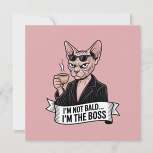 Cartes Pour Fêtes Annuelles Œuvre d'art de chat Sphynx patron