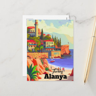 Cartes Pour Fêtes Annuelles Œuvre d'art murale de Turquie Alanya, Impression,