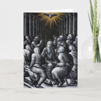 Cartes Pour Fêtes Annuelles Oeuvre de confirmation de la Pentecôte de Pierre R