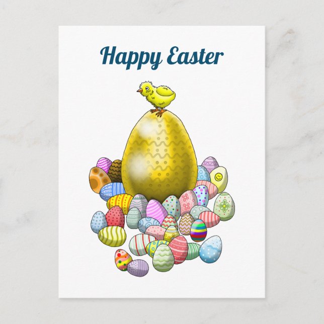 Cartes Pour Fêtes Annuelles OEuvre de Pâques (Devant)