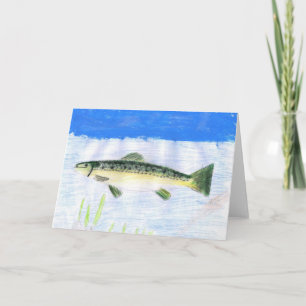 Cartes Pour Fêtes Annuelles Oeuvres d'art gagnantes pour enfants : truite