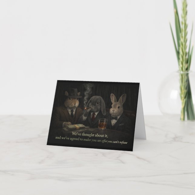 Cartes Pour Fêtes Annuelles Offer you can't refuse (Devant)