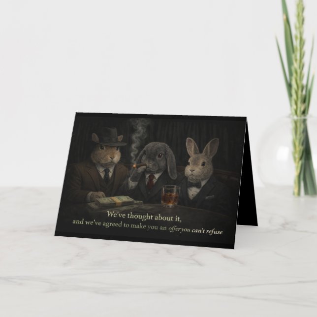 Cartes Pour Fêtes Annuelles Offer you can't refuse (Devant)