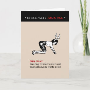 Cartes Pour Fêtes Annuelles Office Party Faux Pas #7