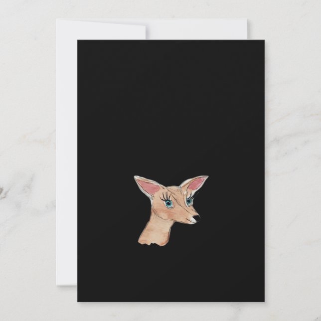 Cartes Pour Fêtes Annuelles Oh Cerf Moderne Propre  (Devant)