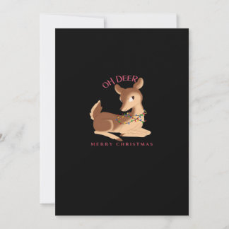 Cartes Pour Fêtes Annuelles Oh Cerf Noël Design Moderne
