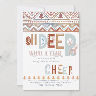 Cartes Pour Fêtes Annuelles Oh Cerf Quelle Année Nordic Fairisle