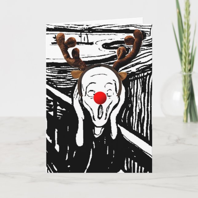 Cartes Pour Fêtes Annuelles Oh cerfs communs ! (Devant)
