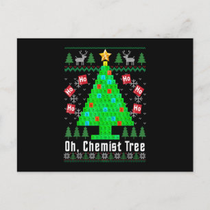 Cartes Pour Fêtes Annuelles Oh Chemist Tree Merry Chemistree Chimie Laid Ch