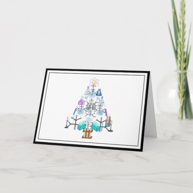 Cartes Pour Fêtes Annuelles Oh Chemist Tree, Oh Christmas Tree (Devant)