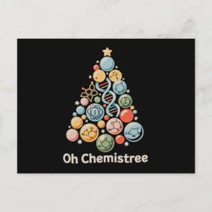 Cartes Pour Fêtes Annuelles Oh Chemistree Science Chimie Labo Noël Xmas