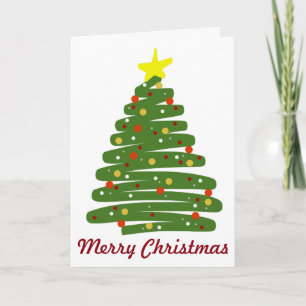 Cartes Pour Fêtes Annuelles Oh Christmas Tree Doodle