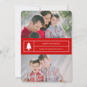 Cartes Pour Fêtes Annuelles Oh Christmas Tree Holiday Photo Card