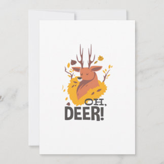Cartes Pour Fêtes Annuelles Oh Deer Contemporary Minimal Look