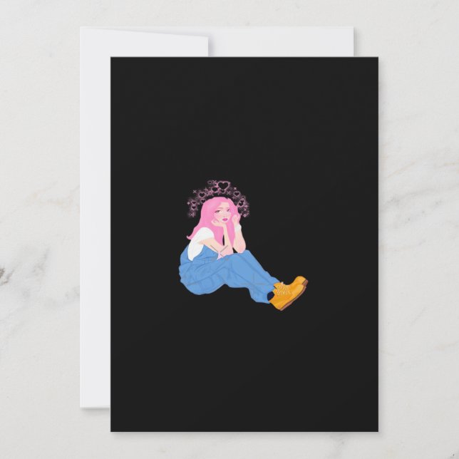 Cartes Pour Fêtes Annuelles Oh Deer Graphic Artistic Design Flat Holiday Card (Devant)